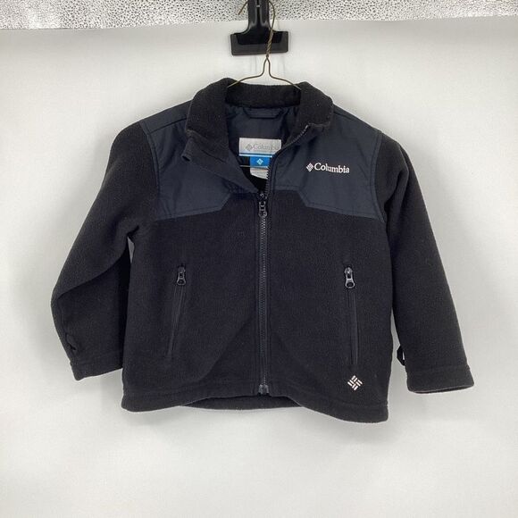 Youth Columbia Bugaboo Interchange Full‎ zip Fleece Jacket 4-5 Black - Picture 1 of 3